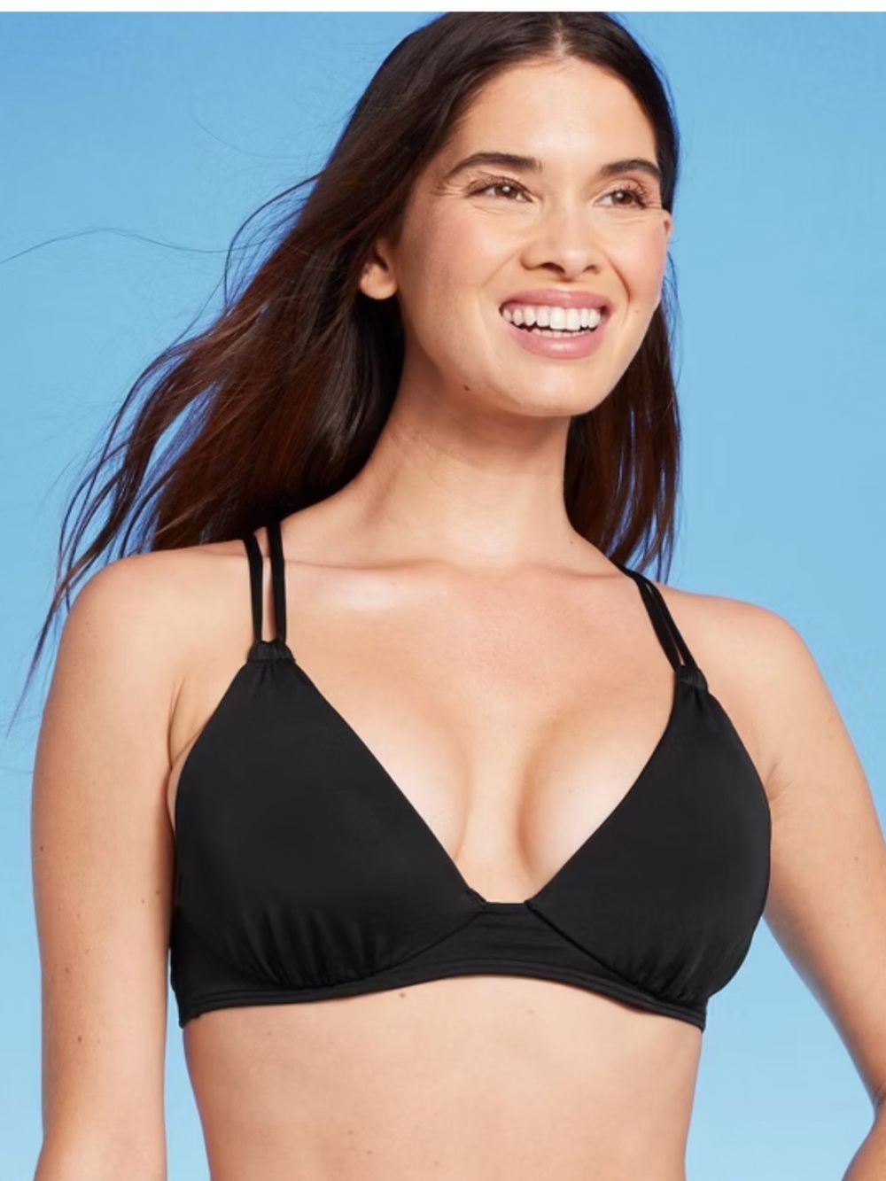 Shade & Shore Black Triangle Bikini Top